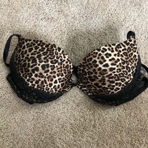 Leopard print bra 34B